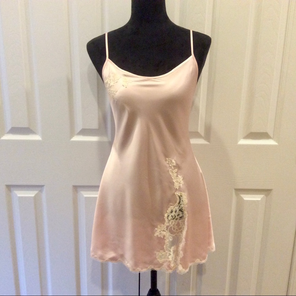 Victoria’s Secret Satin and Lace Slip Dress